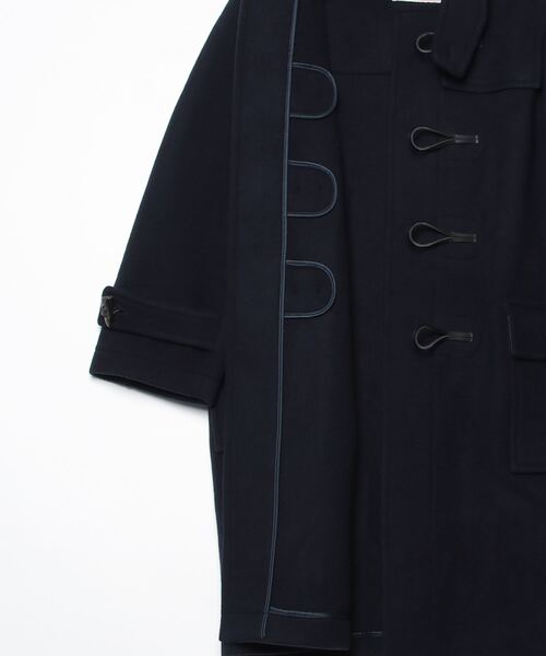 MONTGOMERY(モンゴメリー)の「MONTGOMERY Sandhurst (A3059FC 203)(ダッフルコート・メンズ・ブラック/ネイビー/レッド・MEDIUM/SMALL/LARGE)」の7枚目の写真