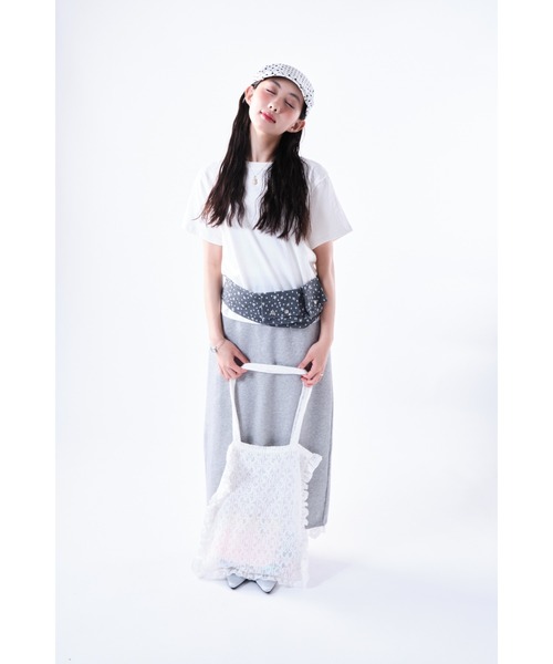 Smyeon(スミョン)の「Lace frill totebag/レースフリルトートバッグ(トートバッグ・レディース・ホワイト・FREE)」の6枚目の写真