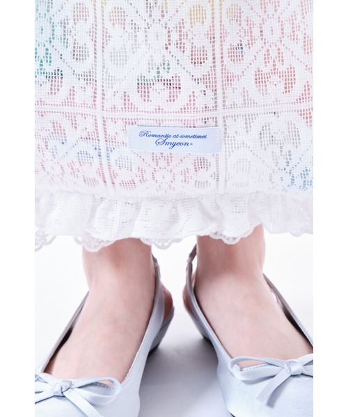 Smyeon(スミョン)の「Lace frill totebag/レースフリルトートバッグ(トートバッグ・レディース・ホワイト・FREE)」の8枚目の写真