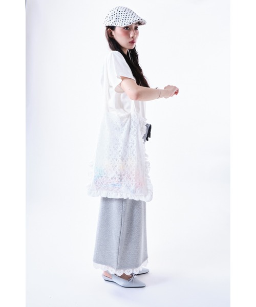 Smyeon(スミョン)の「Lace frill totebag/レースフリルトートバッグ(トートバッグ・レディース・ホワイト・FREE)」の9枚目の写真
