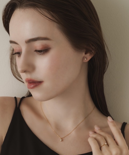 muku（ムク）の「PIERCE/MINI PEARL（ピアス（両耳用）・レディース・シャンパン/シルバー/ゴールド・FREE）」の9枚目の写真