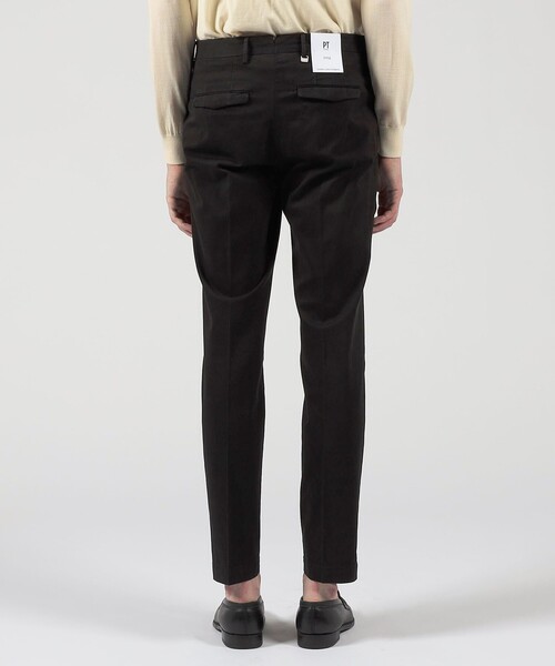 PT TORINO(ピーティートリノ)の「PT TRINO MASTER F.F コットンポリウレタン ノープリーツパンツ(チノパンツ・メンズ・ブルー/ブラック/カーキ/ダークブラウン/ベージュ/マスタード・50/48/46/44)」の10枚目の写真