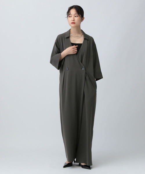 LEPSIM（レプシィム）の「マルチメリットオールインワン　581610（サロペット/オーバーオール・レディース・チャコールグレー/ブラウン・FREE）」の15枚目の写真