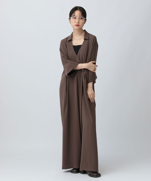 LEPSIM（レプシィム）の「マルチメリットオールインワン　581610（サロペット/オーバーオール・レディース・チャコールグレー/ブラウン・FREE）」の8枚目の写真