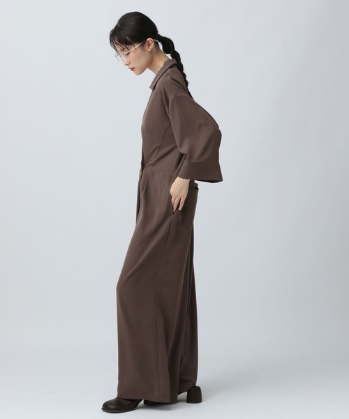 LEPSIM（レプシィム）の「マルチメリットオールインワン　581610（サロペット/オーバーオール・レディース・チャコールグレー/ブラウン・FREE）」の10枚目の写真