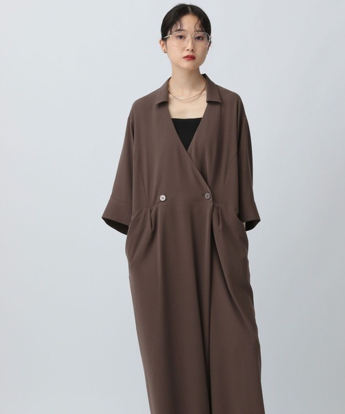 LEPSIM（レプシィム）の「マルチメリットオールインワン　581610（サロペット/オーバーオール・レディース・チャコールグレー/ブラウン・FREE）」の6枚目の写真