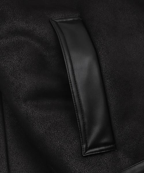 LUCY（ルーシー）の「LUCY/B-3ジャケット（ムートンコート・メンズ・ブラウン/ライトベージュ/ブラック・MEDIUM/LARGE）」の13枚目の写真