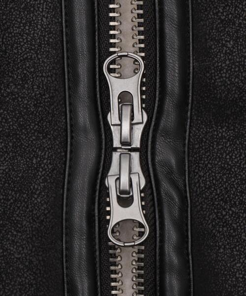 LUCY（ルーシー）の「LUCY/B-3ジャケット（ムートンコート・メンズ・ブラウン/ライトベージュ/ブラック・MEDIUM/LARGE）」の14枚目の写真