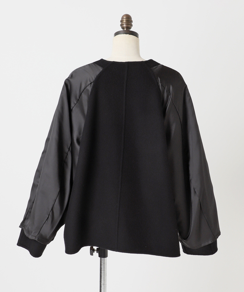 【2024AW】Spick & Span ビーバーストール付きセットコート 黒 Spick & Span｜《追加》ビーバーストール付きセットコート | Rakuten