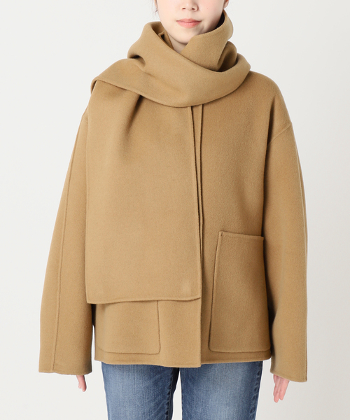 追加》ビーバーストール付きセットコート（ノーカラーコート）｜Spick