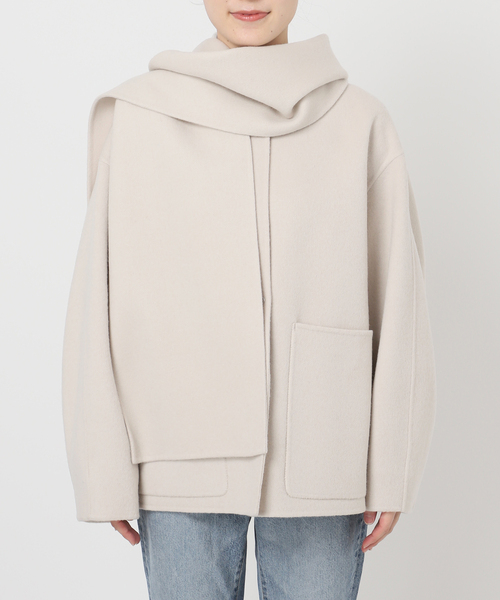 追加》ビーバーストール付きセットコート（ノーカラーコート）｜Spick