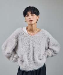 最終値下げ【新品未使用品】SALON adam et rope' ニット SALON adam et rope'（サロン アダム エ ロペ） ニット フォックス