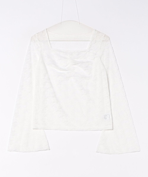 apres jour(アプレジュール)の「フレアスリーブレーストップス(Tシャツ/カットソー・レディース・オフホワイト/ブラック/ボルドー・フリー/X-LARGE)」の16枚目の写真