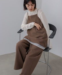 オールインワン・サロペット（ブラウン/茶色系）ファッション