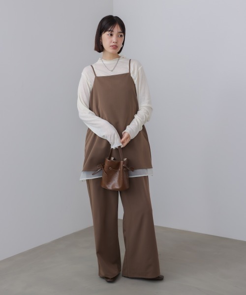 Bou Jeloud（ブージュルード）の「レイヤードサロペット（サロペット/オーバーオール・レディース・ブラウン/ブラック・38）」の18枚目の写真