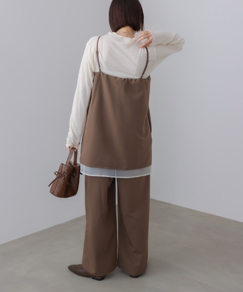 Bou Jeloud（ブージュルード）の「レイヤードサロペット（サロペット/オーバーオール・レディース・ブラウン/ブラック・38）」の22枚目の写真