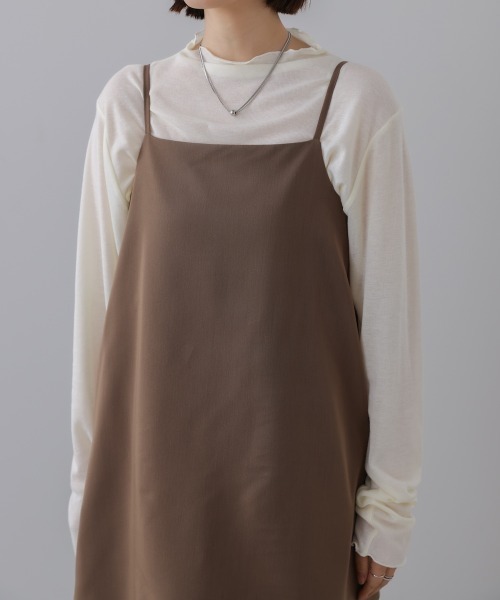 Bou Jeloud（ブージュルード）の「レイヤードサロペット（サロペット/オーバーオール・レディース・ブラウン/ブラック・38）」の7枚目の写真