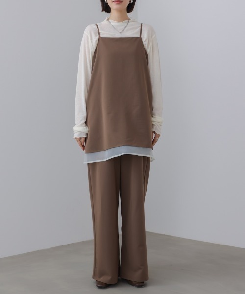 Bou Jeloud（ブージュルード）の「レイヤードサロペット（サロペット/オーバーオール・レディース・ブラウン/ブラック・38）」の13枚目の写真