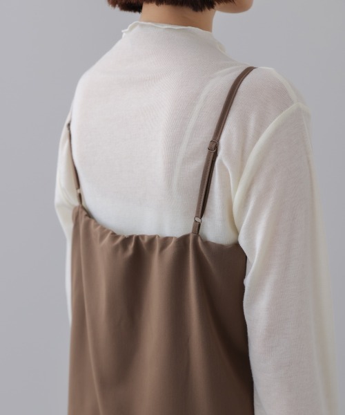 Bou Jeloud（ブージュルード）の「レイヤードサロペット（サロペット/オーバーオール・レディース・ブラウン/ブラック・38）」の4枚目の写真