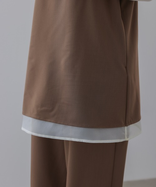 Bou Jeloud（ブージュルード）の「レイヤードサロペット（サロペット/オーバーオール・レディース・ブラウン/ブラック・38）」の10枚目の写真