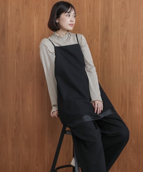 Bou Jeloud（ブージュルード）の「レイヤードサロペット（サロペット/オーバーオール・レディース・ブラウン/ブラック・38）」の16枚目の写真