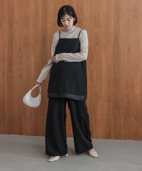 Bou Jeloud（ブージュルード）の「レイヤードサロペット（サロペット/オーバーオール・レディース・ブラウン/ブラック・38）」の8枚目の写真