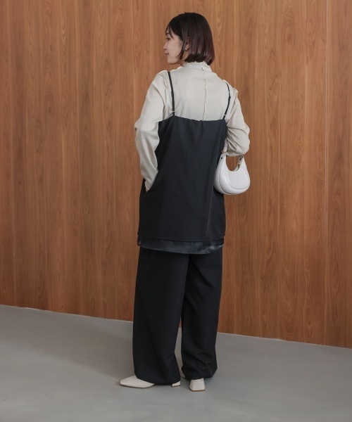 Bou Jeloud（ブージュルード）の「レイヤードサロペット（サロペット/オーバーオール・レディース・ブラウン/ブラック・38）」の11枚目の写真