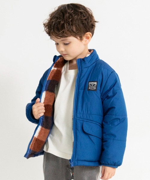 マシンウォッシャブル】中綿×ボアリバーシブルブルゾン（ブルゾン