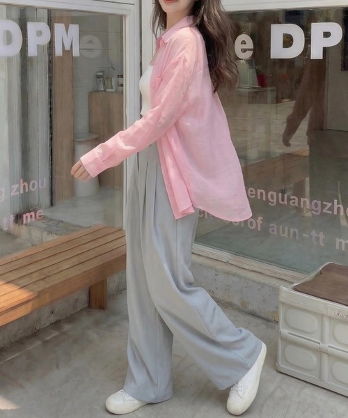 cammie(キャミー)の「ウエストタックワイドパンツ(その他パンツ・レディース・サックスブルー/ブラック/オフホワイト・F)」の18枚目の写真