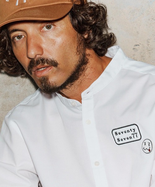 seventy seven(セブンティセブン)の「ms6258-OX band collar L-S shirt(25W) シャツ(7725W250)(シャツ/ブラウス・メンズ・ブラック/ホワイト/ベージュ・XL/L/M/S)」の6枚目の写真