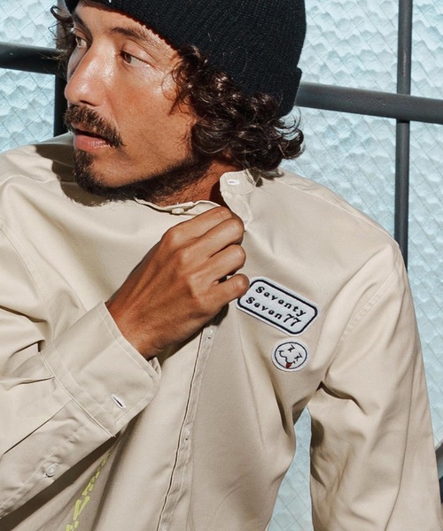 seventy seven(セブンティセブン)の「ms6258-OX band collar L-S shirt(25W) シャツ(7725W250)(シャツ/ブラウス・メンズ・ブラック/ホワイト/ベージュ・XL/L/M/S)」の11枚目の写真