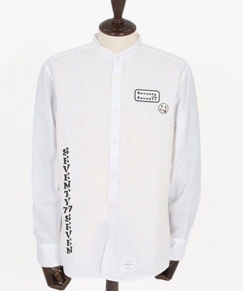 seventy seven(セブンティセブン)の「ms6258-OX band collar L-S shirt(25W) シャツ(7725W250)(シャツ/ブラウス・メンズ・ブラック/ホワイト/ベージュ・XL/L/M/S)」の19枚目の写真