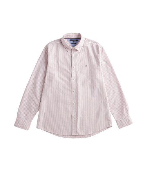 TOMMY HILFIGER(トミーヒルフィガー)の「ヘリテージオックスフォードストライプシャツ(シャツ/ブラウス・メンズ・レッド/グリーン/イエロー/マルチ/ネイビー・SMALL/MEDIUM/LARGE/X-LARGE)」の4枚目の写真