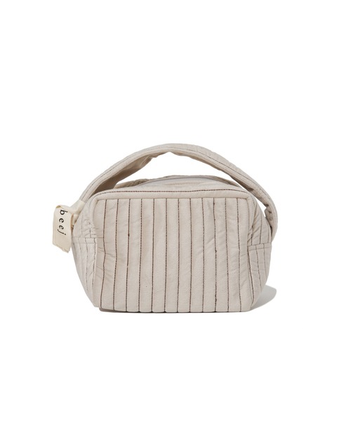 beej（ビージ）の「【WOMEN】beej quilting velour cube bag（ハンドバッグ・レディース・ライトグレー/ブルー・FREE）」の9枚目の写真