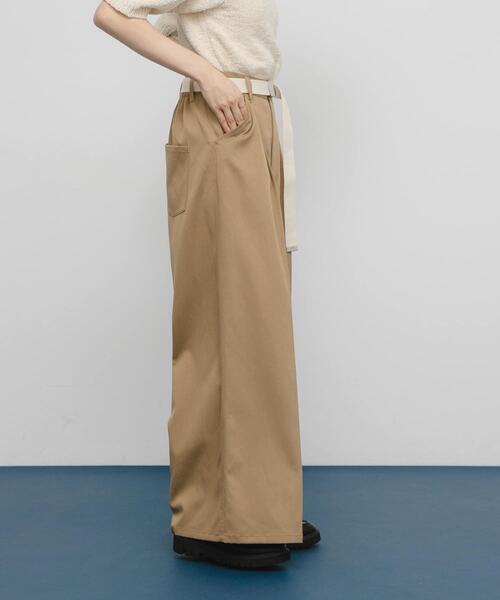 KBF（ケイビーエフ）の「ベルトSETワイドスラックス（その他パンツ・レディース・ベージュ/ブルー系その他・ONE）」の3枚目の写真