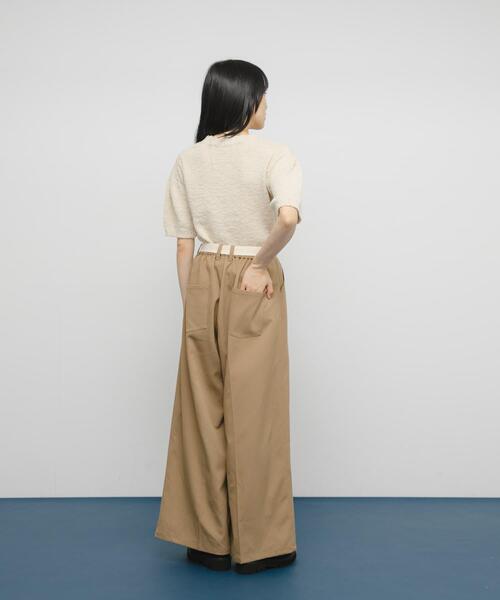 KBF（ケイビーエフ）の「ベルトSETワイドスラックス（その他パンツ・レディース・ベージュ/ブルー系その他・ONE）」の7枚目の写真