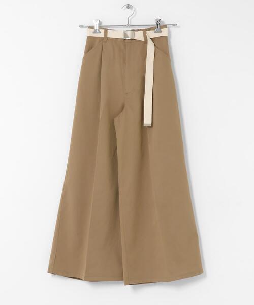 KBF（ケイビーエフ）の「ベルトSETワイドスラックス（その他パンツ・レディース・ベージュ/ブルー系その他・ONE）」の8枚目の写真