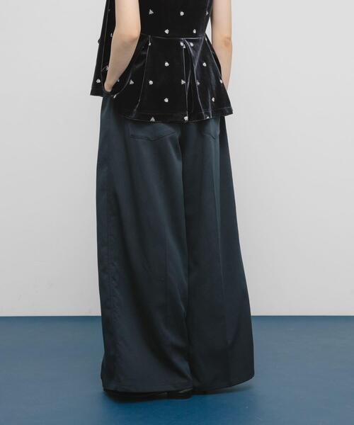 KBF（ケイビーエフ）の「ベルトSETワイドスラックス（その他パンツ・レディース・ベージュ/ブルー系その他・ONE）」の12枚目の写真