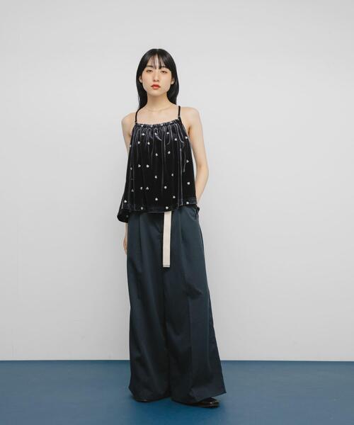 KBF（ケイビーエフ）の「ベルトSETワイドスラックス（その他パンツ・レディース・ベージュ/ブルー系その他・ONE）」の13枚目の写真