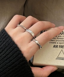 B.I.D.（ビーアイディー）の「《Bz》シルバーリング3点セット/3点セット(RZ）（リング）」