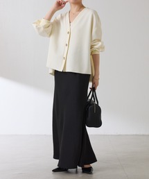 COLLAGE GALLARDAGALANTE（コラージュガリャルダガランテ）の「メタル釦ジョーゼットカーディガン/WEB限定（カーディガン/ボレロ）」