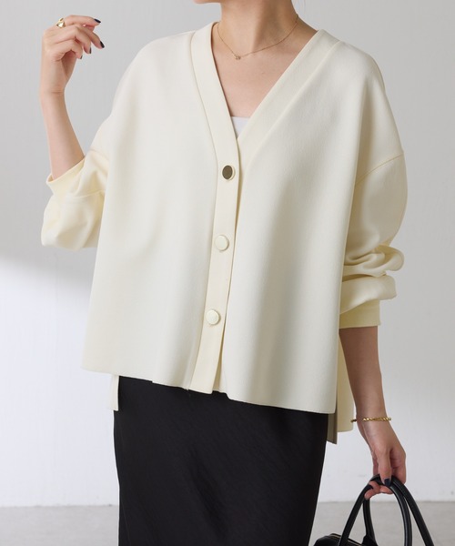 【完売品】コラージュガリャルダガランテ　メタル釦ジョーゼットカーディガンブラウン セール】メタル釦ジョーゼットカーディガン/WEB限定（カーディガン