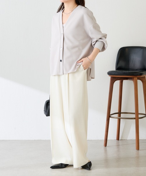 メタル釦ジョーゼットカーディガン/WEB限定（カーディガン/ボレロ