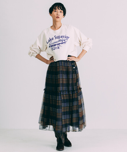 Freada(フリーダ)の「Freada/フリーダ チュール ドッキング サロペット ドレス(ワンピース・レディース・ブラック/ブルー・ONE SIZE)」の4枚目の写真