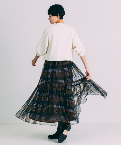 Freada(フリーダ)の「Freada/フリーダ チュール ドッキング サロペット ドレス(ワンピース・レディース・ブラック/ブルー・ONE SIZE)」の6枚目の写真