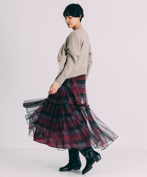 Freada(フリーダ)の「Freada/フリーダ チュール ドッキング サロペット ドレス(ワンピース・レディース・ブラック/ブルー・ONE SIZE)」の10枚目の写真