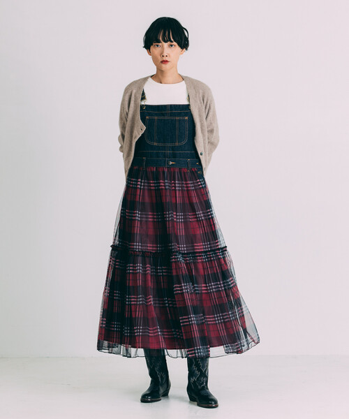 Freada(フリーダ)の「Freada/フリーダ チュール ドッキング サロペット ドレス(ワンピース・レディース・ブラック/ブルー・ONE SIZE)」の16枚目の写真