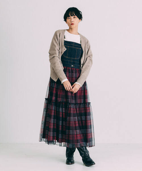 Freada(フリーダ)の「Freada/フリーダ チュール ドッキング サロペット ドレス(ワンピース・レディース・ブラック/ブルー・ONE SIZE)」の17枚目の写真