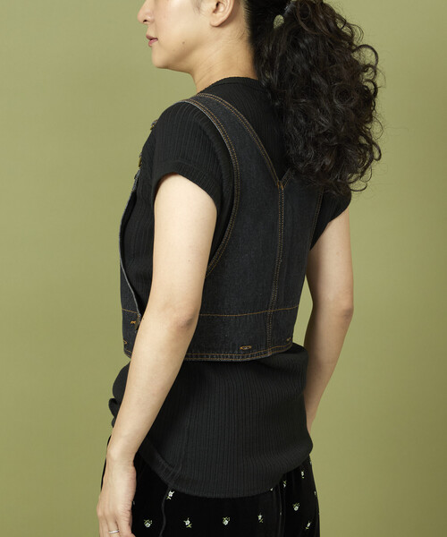 Freada/フリーダ チュール ドッキング サロペット ドレス