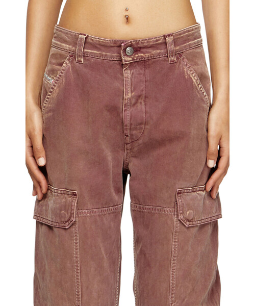 DIESEL(ディーゼル)の「ウィメンズ デニムパンツ REGULAR D-POT-CARGO L.30(デニムパンツ・レディース・ブラウン・24inch/23inch/25inch/26inch/27inch/28inch/29inch/30inch)」の3枚目の写真